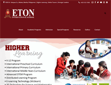 Tablet Screenshot of eton.edu.ph